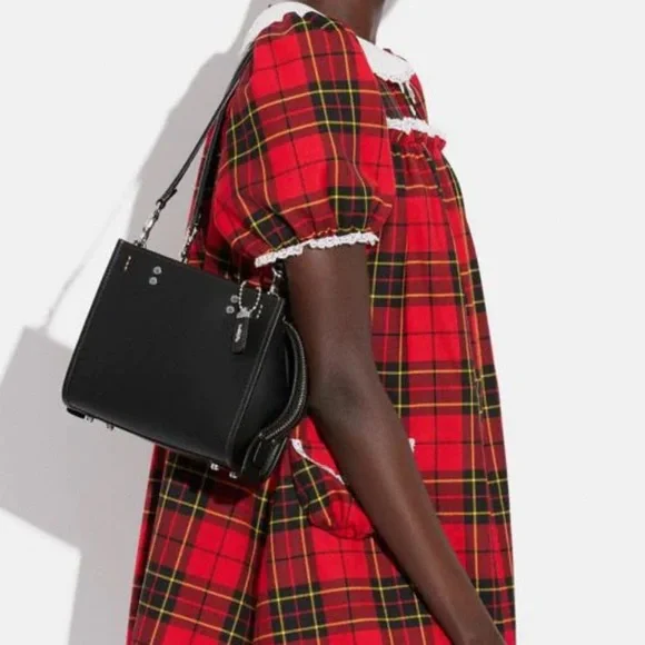 Coach Black Leather Handbag - Picture 4 of 10